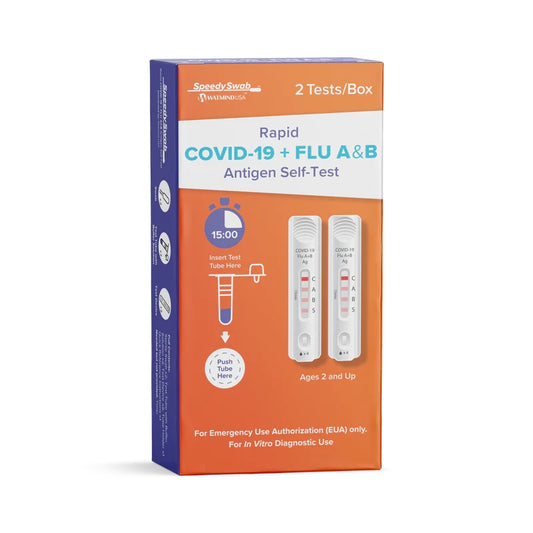 SpeedySwab¬™ COVID-19 & Flu Self Test | 2 Packs