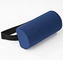 D Roll Pillow Firm, Cotton/Poly Cover, One Size,  Navy   L1040