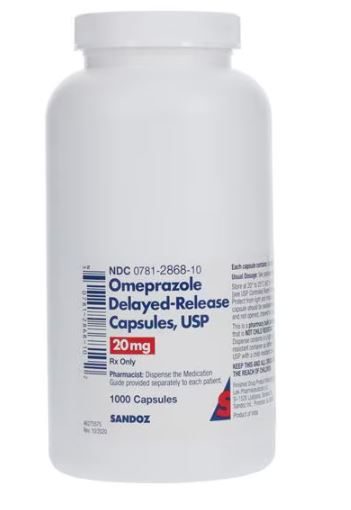 Omeprazole 20mg DR Capsules 1000ct