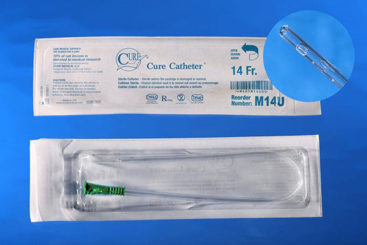 Cure Medical® Male Pocket Catheter with Straight Tip, 16”, 14Fr     A4351