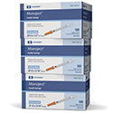 Monoject™ Standard Insulin Syringe w/ Permanent Needle, 1cc, 28g x 1/2"