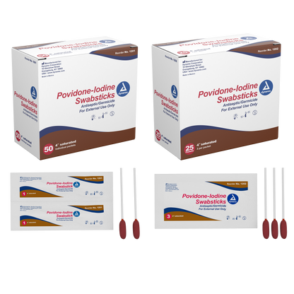 Povidone-Iodine Swabsticks, 1 per packet