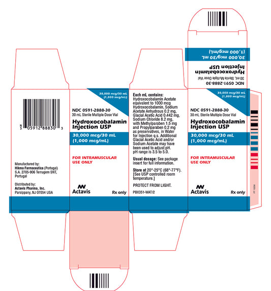 Hydroxocobalamin 1,000 mcg/mL MDV Inj. 30mL