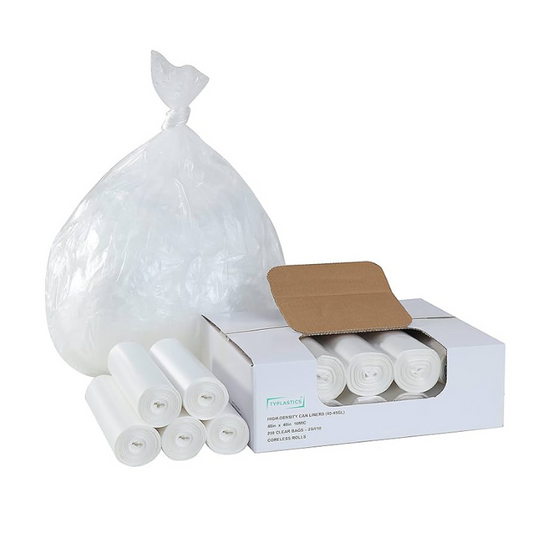 Clear Can Liner, 40-50 Gallon