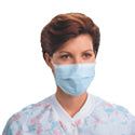 Procedure Face Mask, Pleated with Earloops, Blue