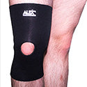 Neoprene Knee Sleeve, Open Patella, X-Large, Black