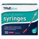 TRUEplus® Insulin Syringe, Single-Use, 1 cc, 30G x 5/16"  (S8490)