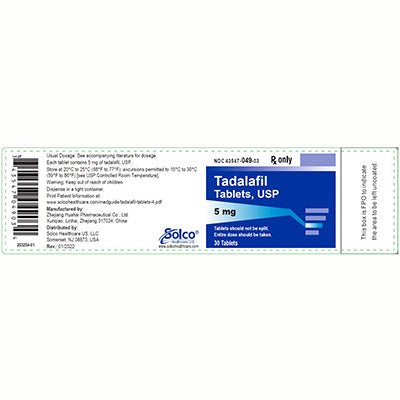 Tadalafil 5mg Tablets 30ct