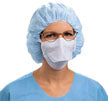 HALYARD* Duckbill Surgical Mask, Pouch Style with Ties, Blue