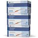 Monoject™ Standard Insulin Syringe w/ Permanent Needle, 1/2cc, 29g x 1/2"