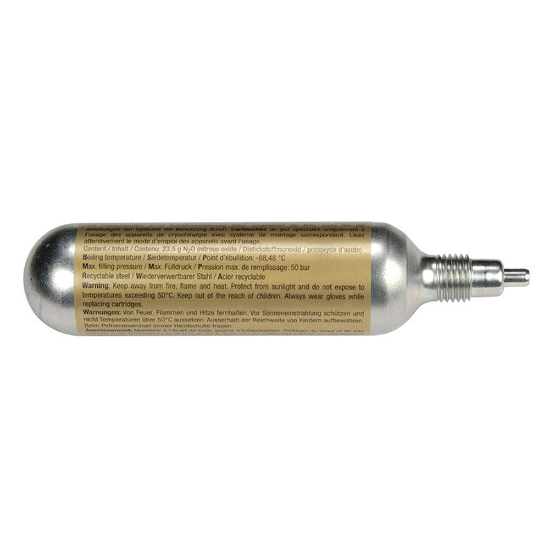 Miltex Cryosolutions™ Cartridges (23.5g N2O), Medical Grade, Threaded Safety Valve