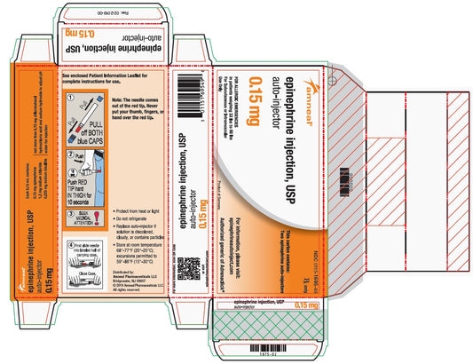 Epinephrine Injection 0.15mg Auto-Injector 2/Pk