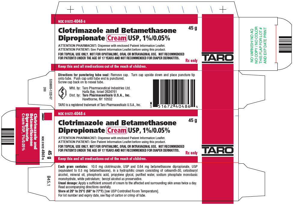 Clotrimazole - Betamethasone Dip. Top Cream 1% / 0.05% 45g tube