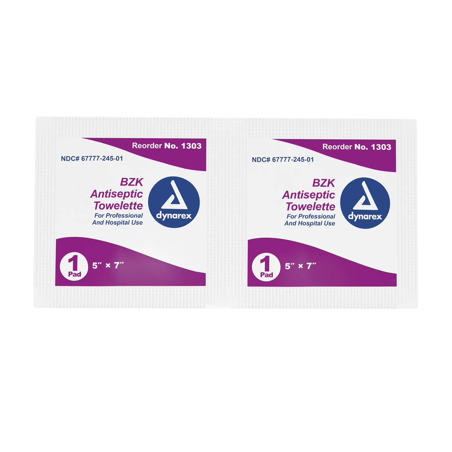 BZK Antiseptic Towelettes, 5" × 7"