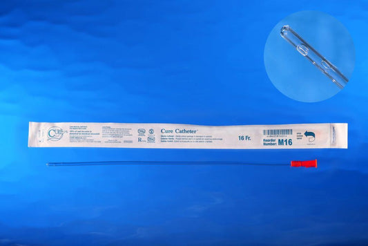 Cure Catheter® Male Catheter with Straight Tip, 16”, 16Fr     A4351