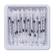 BD™ Allergist Tray w/Permanently Attached PrecisionGlide™ Needle, ½mL, 27g x ½"