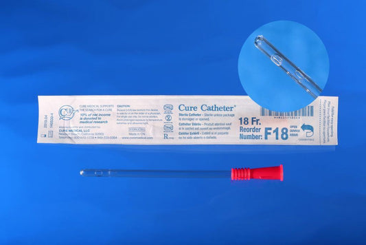 Cure Catheter® Female with Straight Tip, 6", 18Fr     A4351