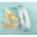 DISPOZ-a-BAG® Leg Bag, Rubber Cap Valve with Latex Straps, 9 oz. (1 Pair)  48/cs