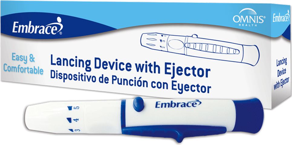 Omnis Health Embrace® Lancing Device with Ejector