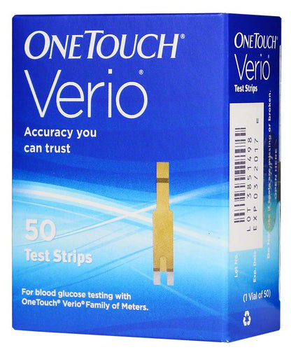 OneTouch® Verio® Blood Glucose Test Strip, 50ct, Mail Order & Home Delivery