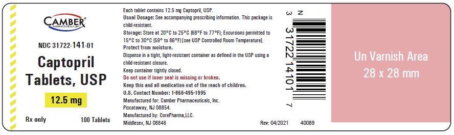 Captopril 12.5mg Tablets 100 ct