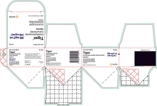 Tigan Injection, 100mg/mL, 2mL Single-Dose Vial