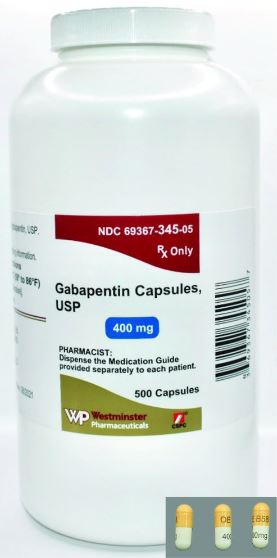 Gabapentin 400mg Capsules 500ct