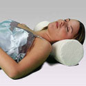 Memory Cervical Roll, 4" X 18", Cream Terr