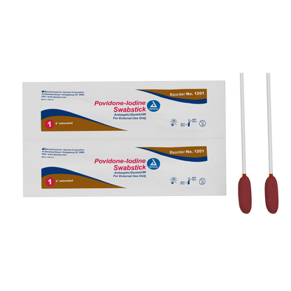 Povidone-Iodine Swabsticks, 1 per packet