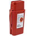 SharpSafety™ Sharps Container with Flip Top,  Red, 1.5 Quart