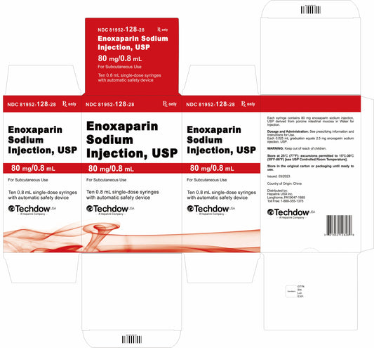 Enoxaparin Sodium 80mg/0.8mL Prefilled Syringe 10/pack