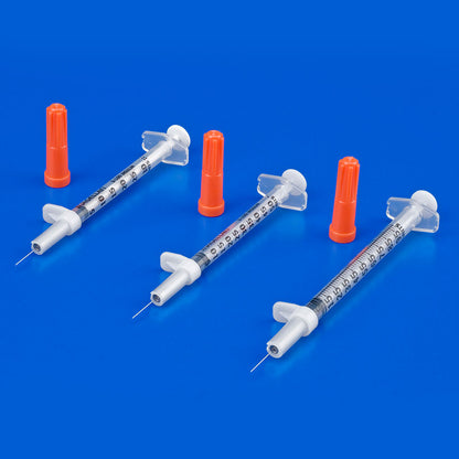 Monoject™ Insulin Syringe with Permanent Needle, 1/2 mL, 29g x 1/2"