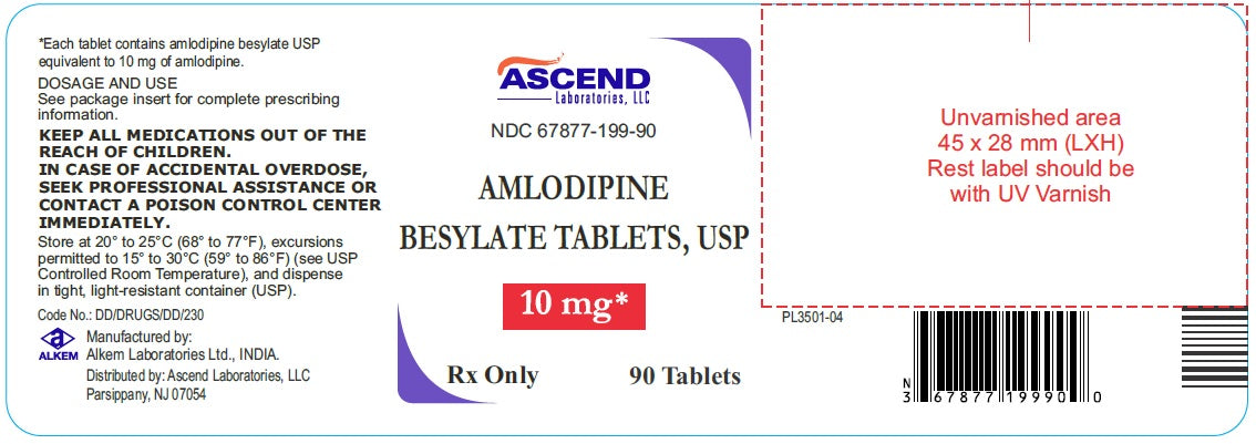 Amlodipine Besylate 10mg Tablets 90ct