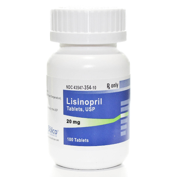 Lisinopril 20mg Tablets 100ct