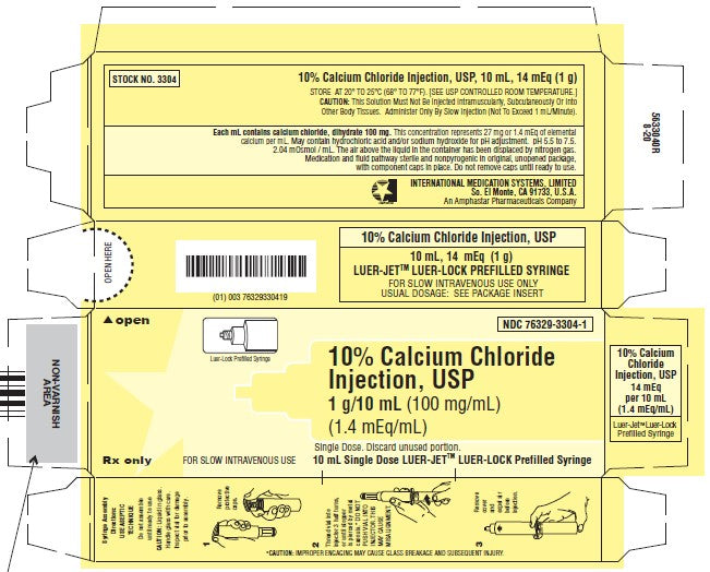 Calcium Chloride Inj.10% 100mg/mL Luer-Jet Prefilled S 10mL 10/Bx