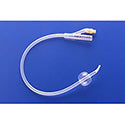 Rüsch® 100% Silicone Coude 2 way Foley Catheter, 16Fr, 5cc Balloon