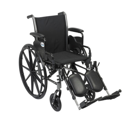 Cruiser III Wheelchair 16" Detachable Desk Arm Elevating Leg Rests, Each
