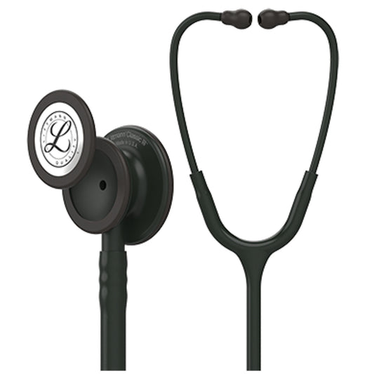 Solventum Littmann® Classic III Stethoscope, Black Edition Chestpiece, Black Tube, 27"