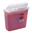 Sharpstar™ In Room Sharps Container w/Counterbalance Door, 5qt, Red, 12 1/2"H x 5 1/2"D x 10 3/4"W