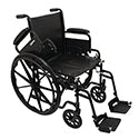 ProBasics K1 16" Lightweight Wheelchair, Flip-Back Desk Length Arms, Swing-Away Footrest