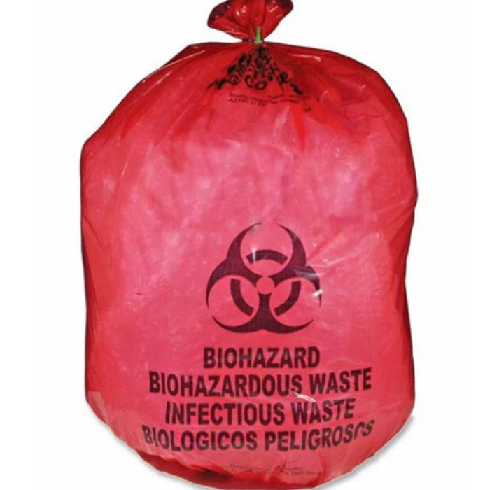 Biohazard Bags, 33" x 40", 33 Gal, 17 Microns