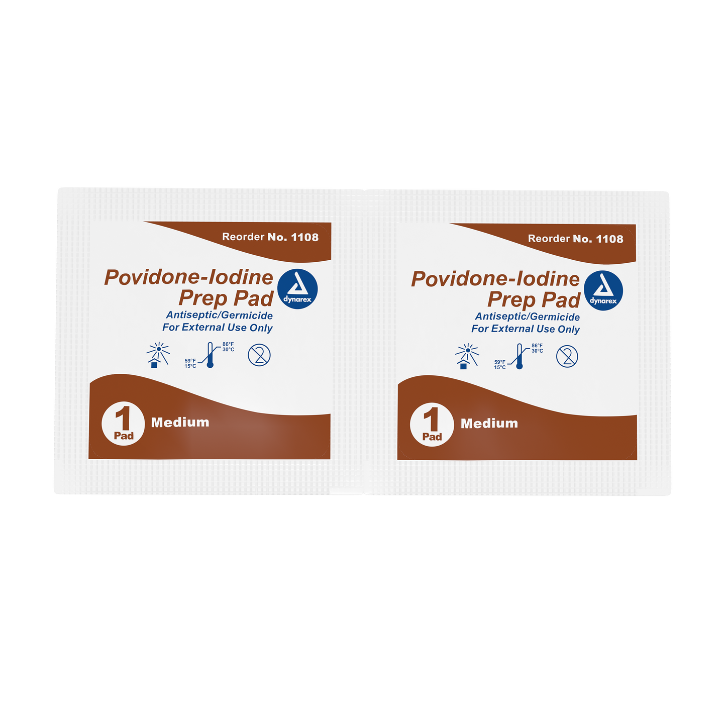 10% Povidone Iodine Prep Pad, Medium