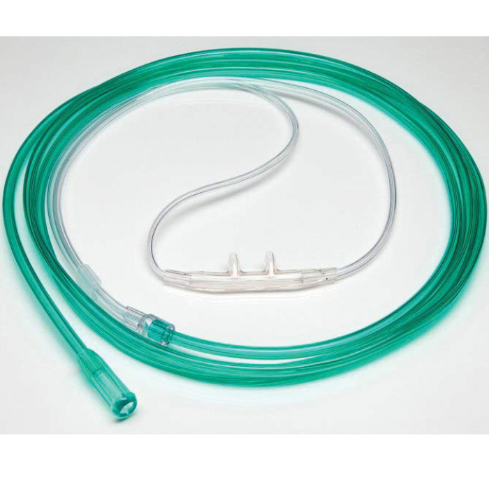 Roscoe Adult Curved Soft Nasal Cannula with 7 Ft Supply Tubing