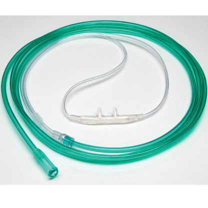 Roscoe Adult Curved Soft Nasal Cannula with 7 Ft Supply Tubing