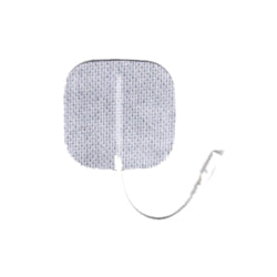 TENS Reusable Deluxe Electrodes with Wire Connection, 2"x2", 4/Bag