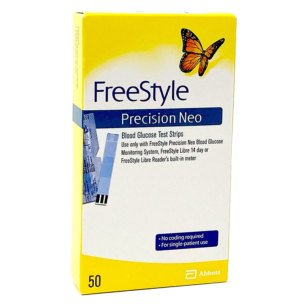 Precision Neo Blood Glucose Test Strips, 50ct