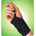 3" Wrist Band W/Thumb Loop, Universal. Black