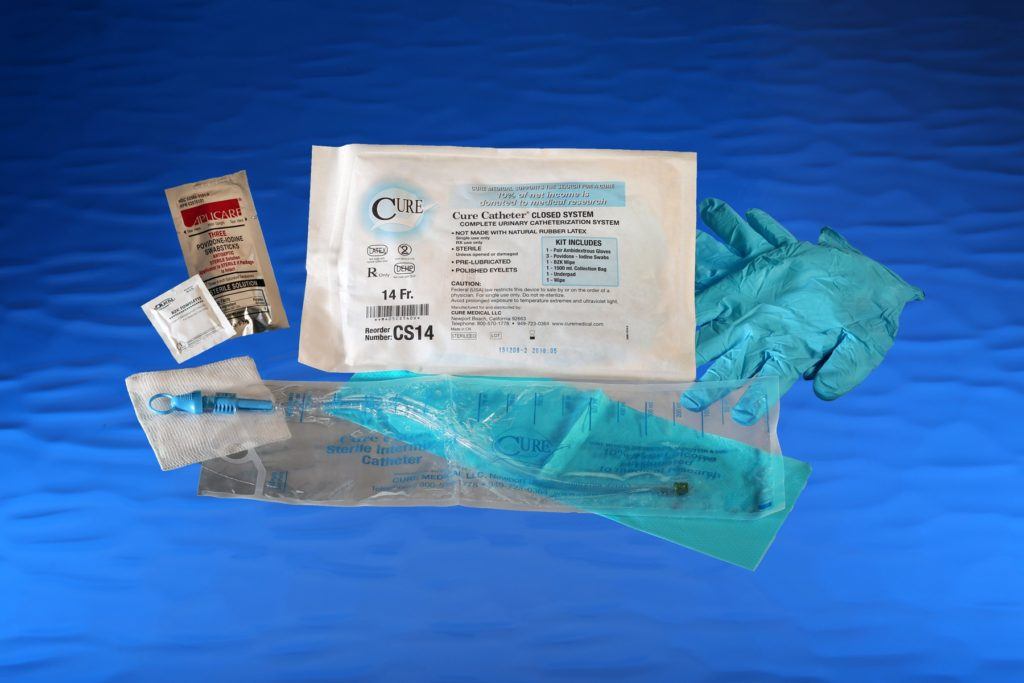 Cure Catheter® Closed System Kit, 14Fr     A4353