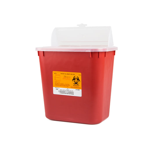 Medegen Stackable Sharps Container, 2 gallon, Red