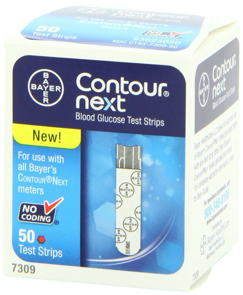 CONTOUR® NEXT Blood Glucose Test Strips, Medicare, Red, 50ct